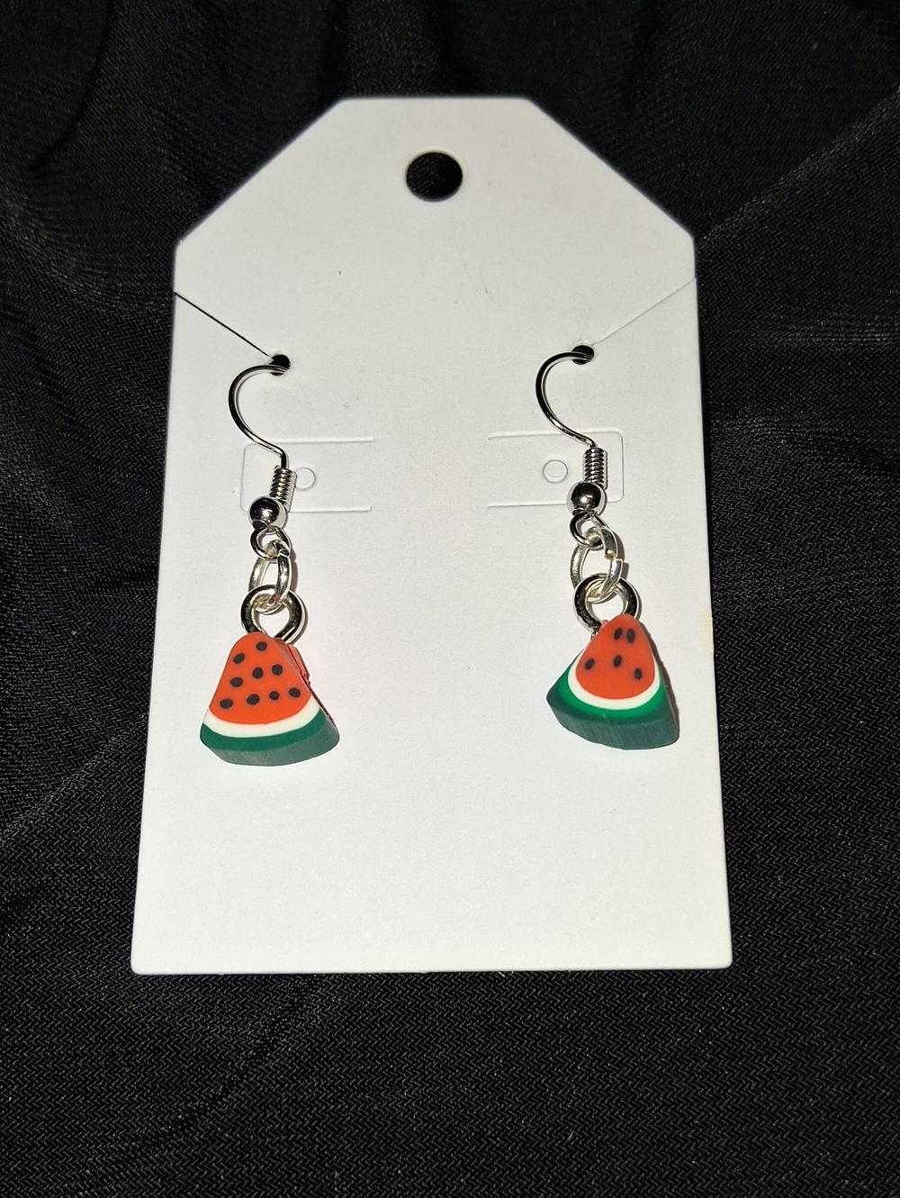 Watermelon Slice Dangle Earrings